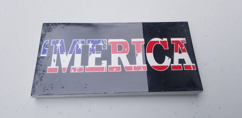 Merica USA Bumper Sticker Made in America