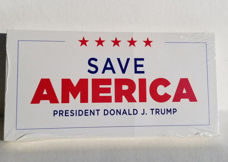 Save America Donald J Trump Bumper Stickers Made in USA