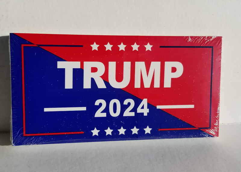 Trump 2024 Blue & Red Bumper Sticker