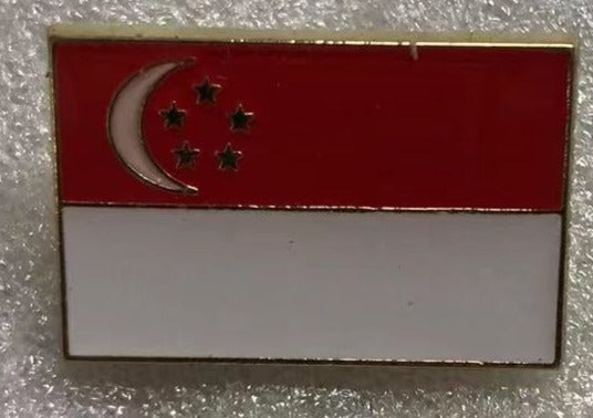 Singapore Rectangle Lapel Pin