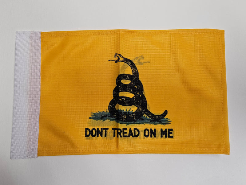 Gadsden 6"x9" Motorcycle Flag Double Sided ROUGH TEX® 68D Knit