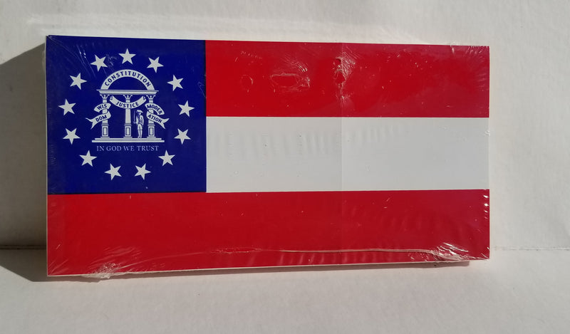 1st Georgia Flag Bumper Sticker