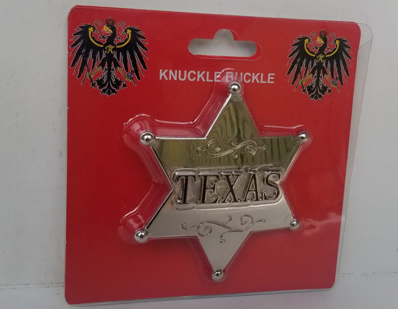 Texas Ranger Lone Star Sheriff Silver & Gold Belt Buckle