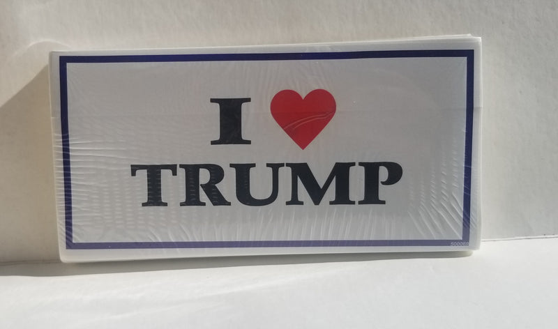 I Love Trump American Made Bumper Stickers Pack of 50 Wholesale 2024 MAGA Nation