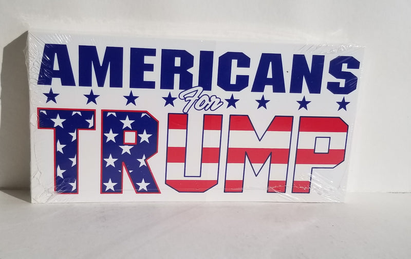 Americans For Trump USA Bumper Stickers Made in USA