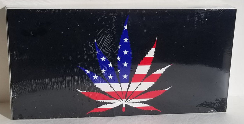 USA Cannabis Leaf Bumper Stickers Made in USA