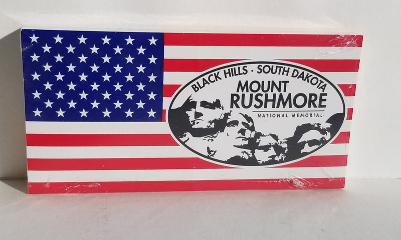 American Black Hills Mount Rushmore US Flag South Dakota Bumper Stickers Made in USA