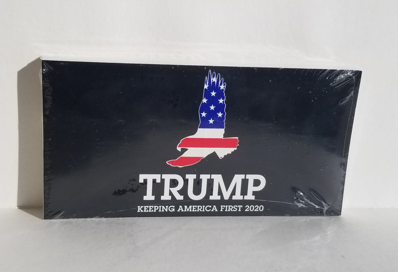Trump Keeping America First 2020 USA Eagle Bumper Stickers Made in USA
