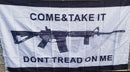 Come and Take It Don't Tread On Me M4 2A NRA 3'X5' Feet Double Sided Flag Rough Tex® 100D