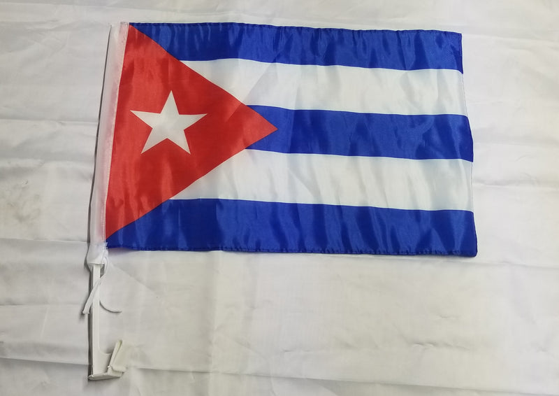 Cuba - 12''x18'' Car Flag Rough Tex® 68D