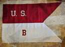 US 1776 Cavalry Guidon Company B 27"x41" Embroidered Flag ROUGH TEX® Cotton Sewn Ties