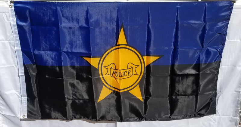 Police Remembrance 3'X5' Double Sided Flag ROUGH TEX® Nylon 150D
