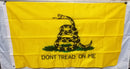 Gadsden 3x5 Feet 3 Layer 100% Nylon Embroidered Flags 210D Rough Tex Brass Grommets