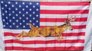 USA Deer Jumping Buck 3'X5' Flag ROUGH TEX® 100D American Hunter