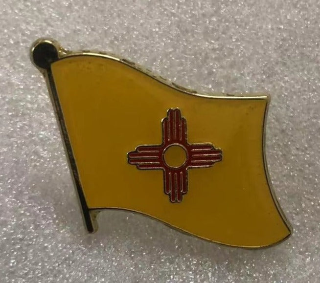 New Mexico Wavy Flag Lapel Pin