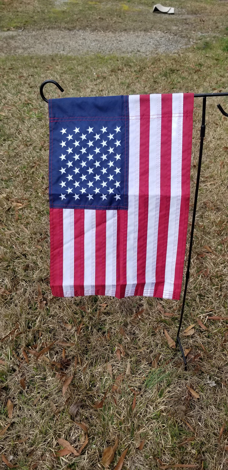 USA American 12"x18" Embroidered Flag ROUGH TEX® 420D Garden Flag