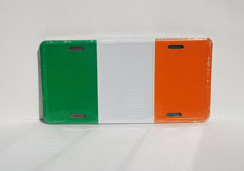 Ireland Flag Irish Embossed Aluminum Automobile License Plate