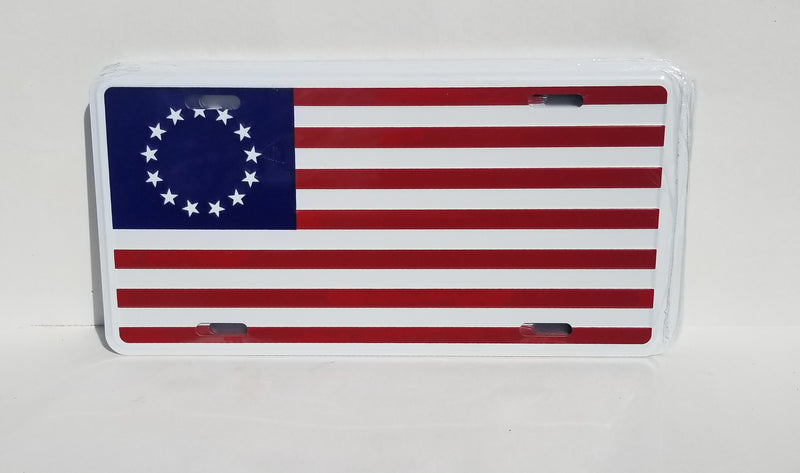 Betsy Ross Embossed License Plate American Original