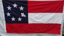 Louisiana Stars and Bars Flags 1861 3'x5' 100% Cotton Sewn