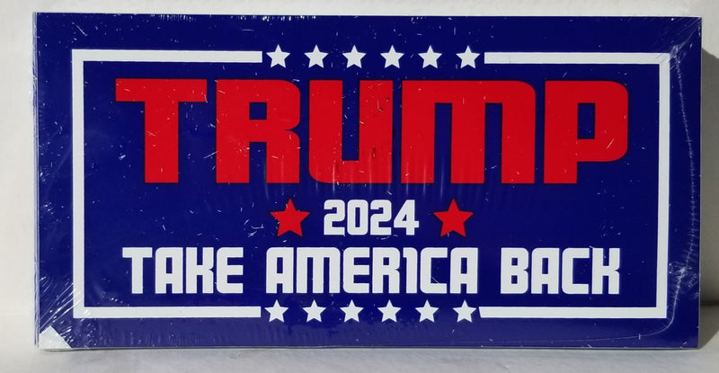 Trump 2024 Take America Back Bumper Stickers Made in USA