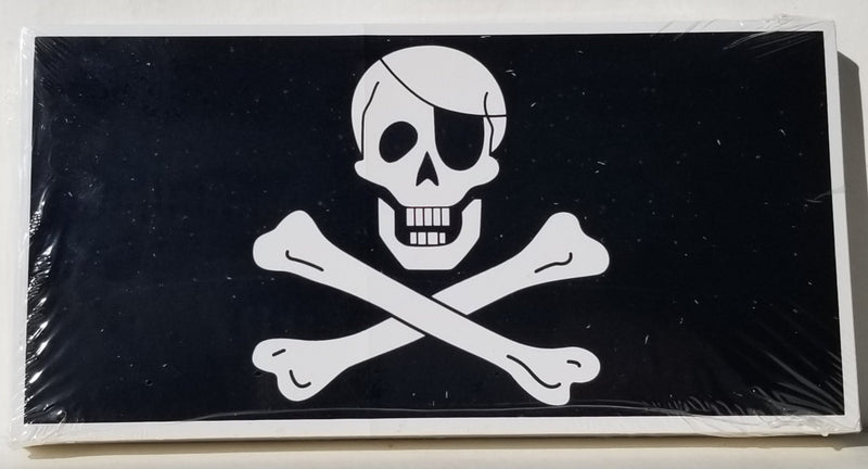 Pirate Skull Crossbones Eyepatch Bumper Stickers Made in USA