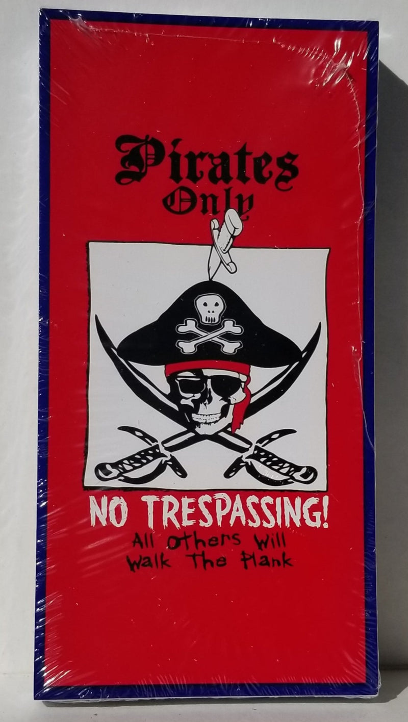 Pirates Only No Trespassing Pirate Bumper Stickers Made in USA