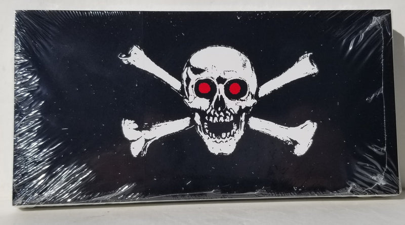 Pirate Skull Red Eyes Bumper Stickers Made in USA