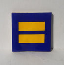Human Rights Squared Bumper Stickers Made in USA