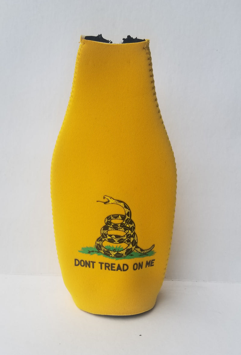 Gadsden Rattle Snake Bottle Jacket Koozies Don't Tread on Me