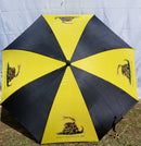 Gadsden Live Rattlesnake Golf Umbrella Don't Tread on Me American Flag 1776