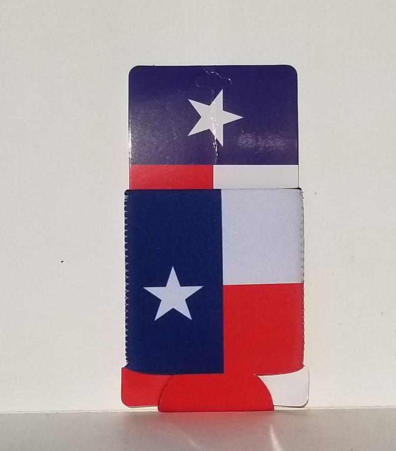 One Dozen Texas Flag Can Holders Koozies