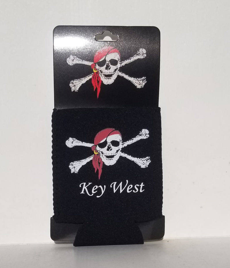One Dozen Key West Pirate Skull Can Holders Conch Republic Koozies