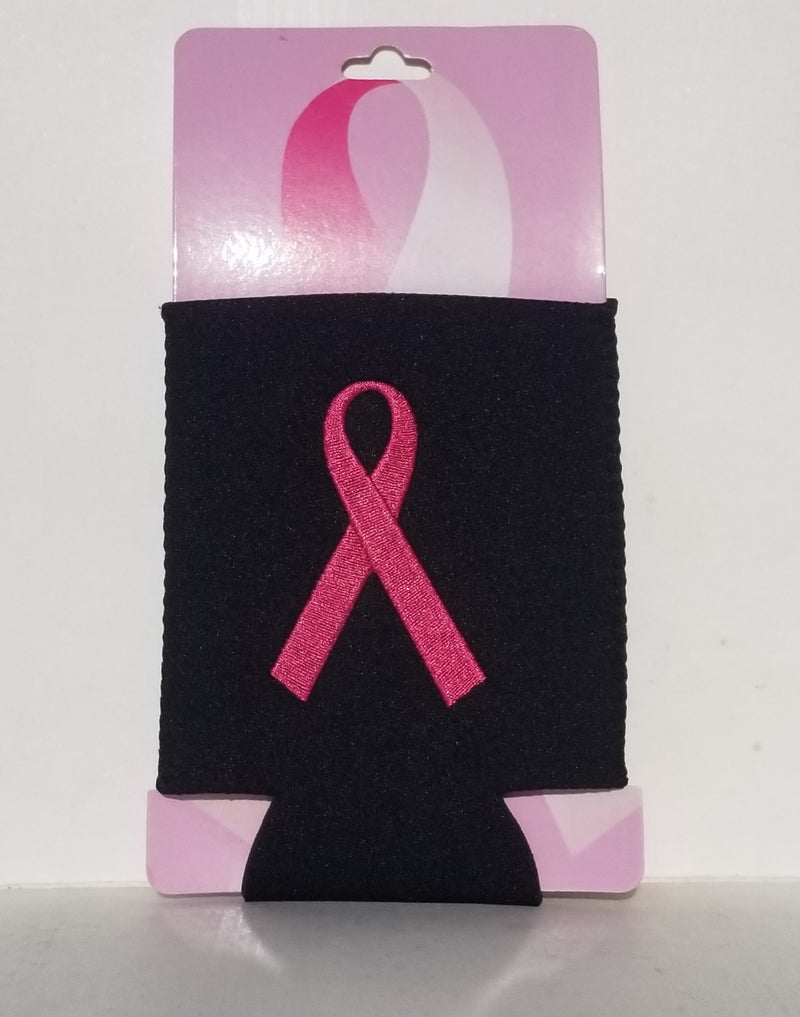 One Dozen Pink Ribbon Breast Cancer Awareness Can Holders Koozies