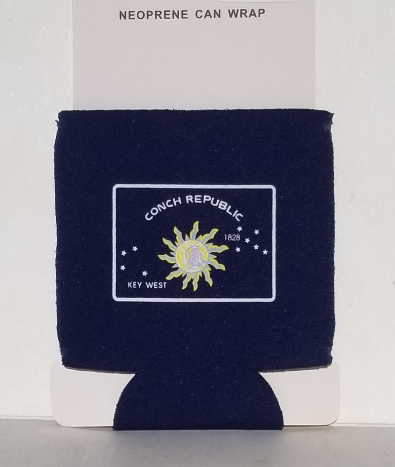 One Dozen Conch Republic Key West Can Holders Flag Koozies
