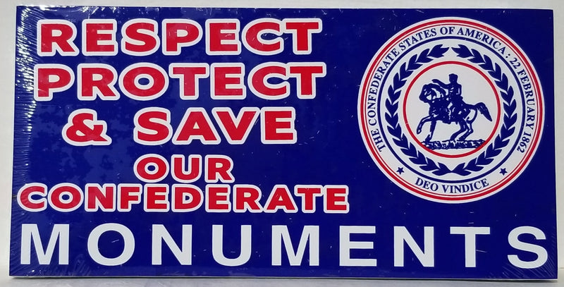 Respect Protect & Save Our Monuments Bumper Stickers Made in USA