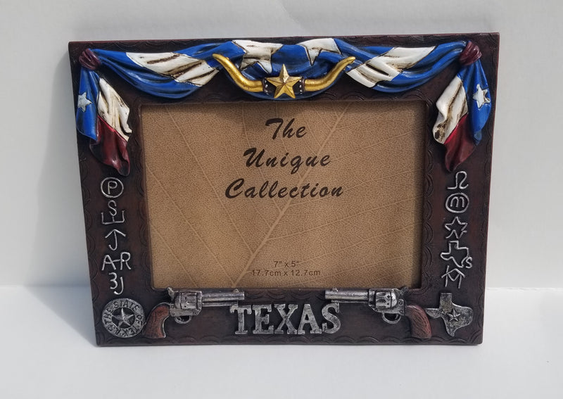 Texas & Southwestern Themed 12 Pack Picture Frames Mixed Dozen (2 of each design) Deer Antlers Lone Star Longhorn