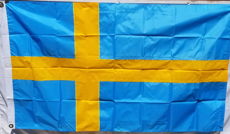 Sweden 3'X5' Embroidered Flag ROUGH TEX® 300D Nylon