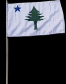 Maine 1901 New USA State Flag New England Pine Tree 12x18 Inches 100D Classroom Stick Flags