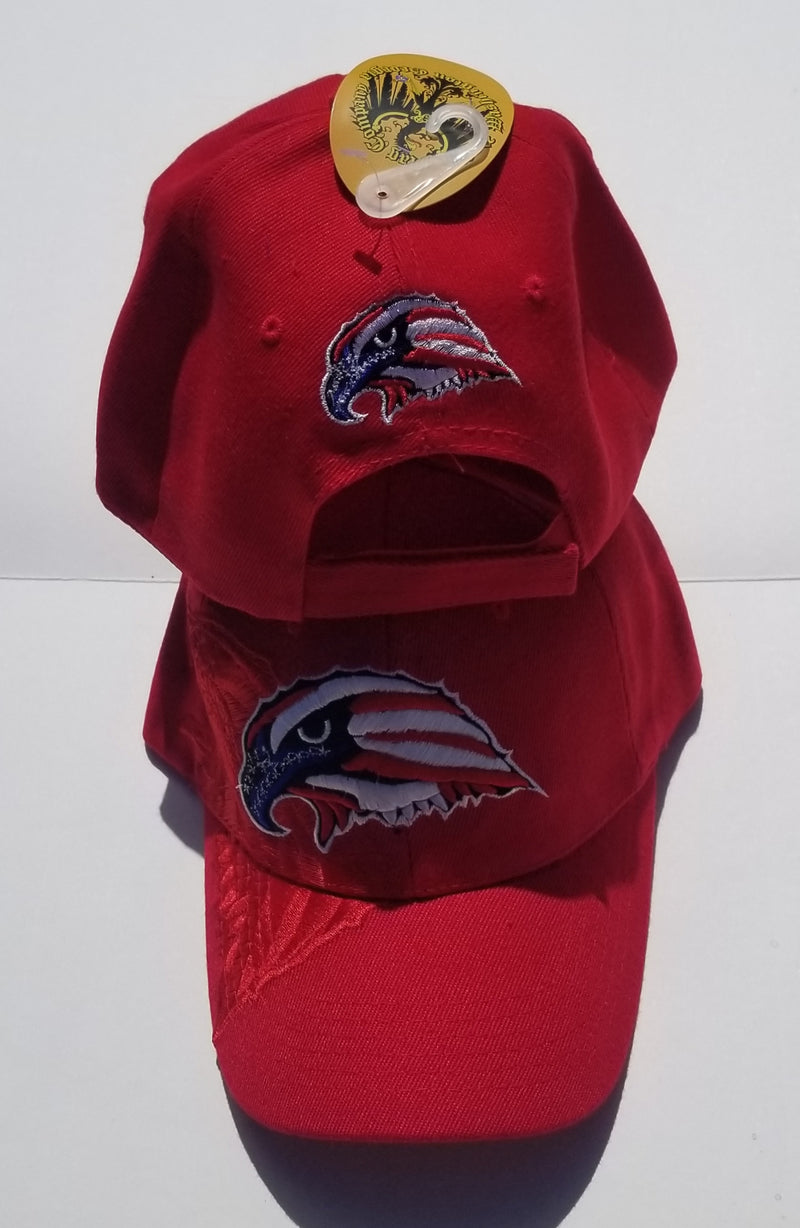 American USA Eagle Red Embroidered Cap