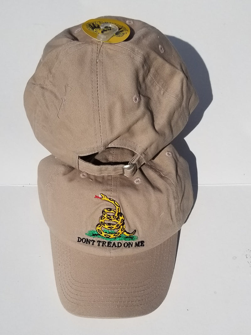 Gadsden Washed Khaki Embroidered Cap