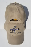 M4 Come And Take It Khaki Embroidered Cap
