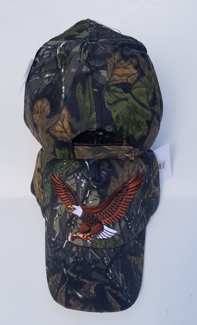 Eagle USA Wings Forest Camo Embroidered American Cap