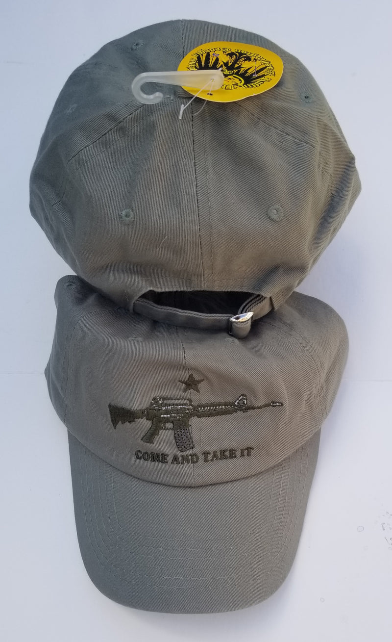 M4 Come And Take It Olive Green Embroidered Cap