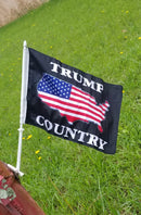 Trump Country 2024 American USA Map Car Flags Double Knit