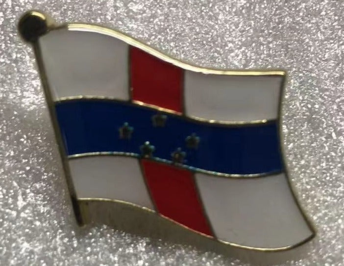 Netherlands Antilles Wavy Lapel Pin