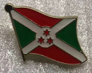 Burundi Wavy Lapel Pin