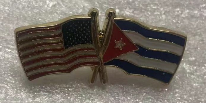 USA & Cuba Wavy Friendship Lapel Pins