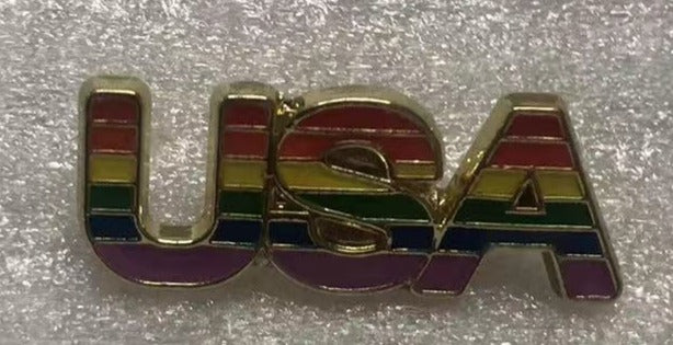 USA Rainbow Lapel Pins