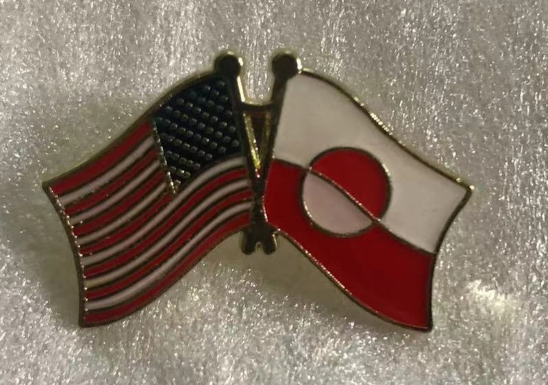 USA & Greenland Friendship Lapel Pin