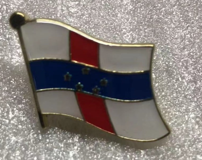 Netherlands Antilles Wavy Lapel Pin